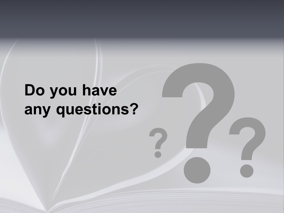 A Book With A Heart Shape On Top Of It PowerPoint Template