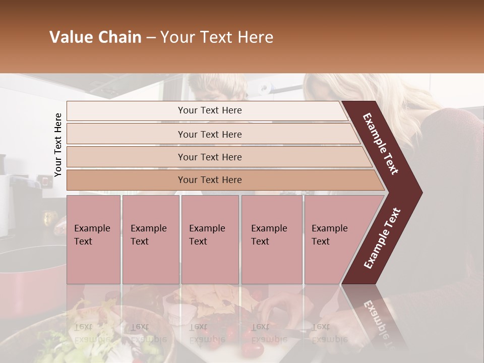 A Couple Of People In A Kitchen Preparing Food PowerPoint Template
