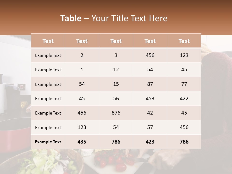 A Couple Of People In A Kitchen Preparing Food PowerPoint Template