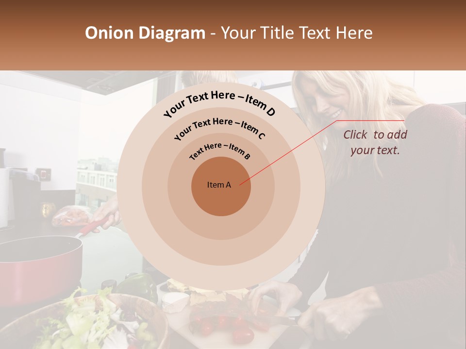 A Couple Of People In A Kitchen Preparing Food PowerPoint Template