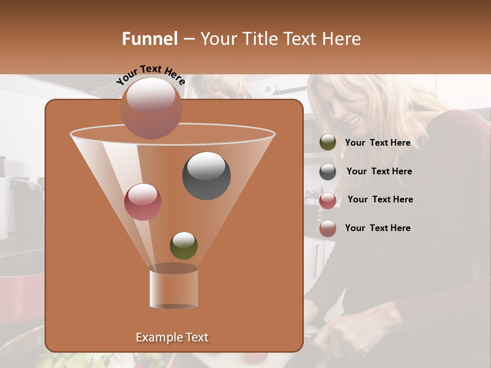 A Couple Of People In A Kitchen Preparing Food PowerPoint Template