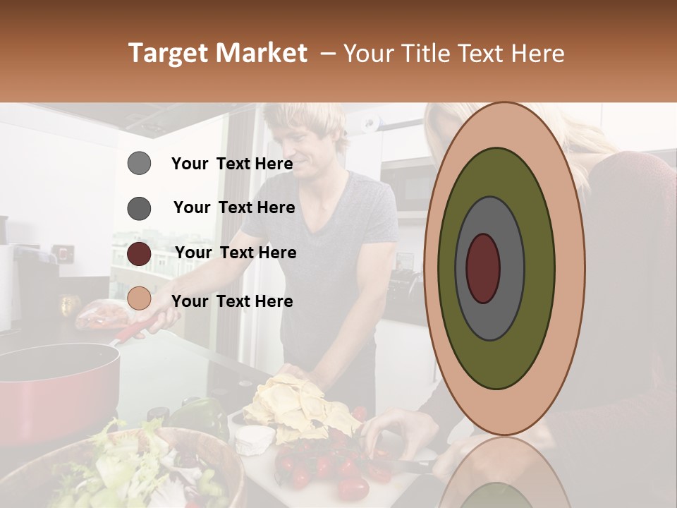 A Couple Of People In A Kitchen Preparing Food PowerPoint Template