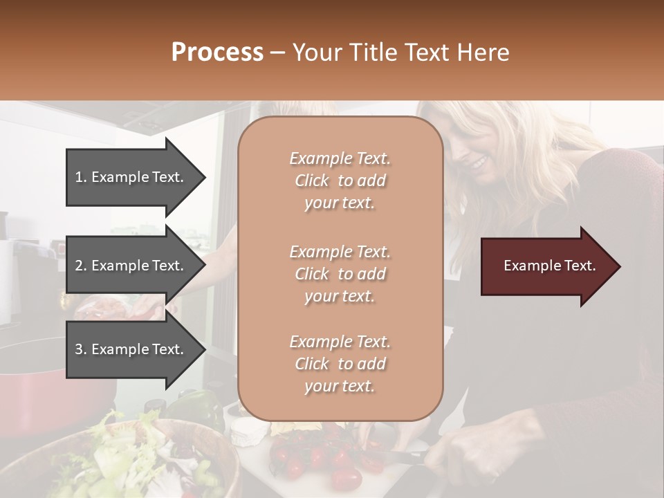 A Couple Of People In A Kitchen Preparing Food PowerPoint Template