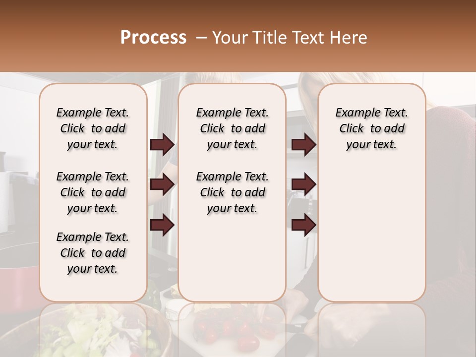A Couple Of People In A Kitchen Preparing Food PowerPoint Template