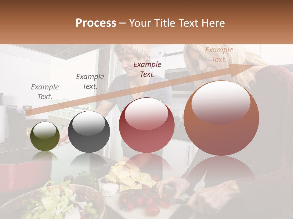 A Couple Of People In A Kitchen Preparing Food PowerPoint Template