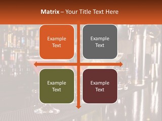 A Row Of Cocktail Glasses Sitting On Top Of A Bar PowerPoint Template