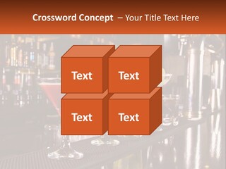 A Row Of Cocktail Glasses Sitting On Top Of A Bar PowerPoint Template