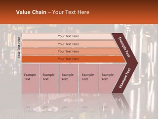 A Row Of Cocktail Glasses Sitting On Top Of A Bar PowerPoint Template