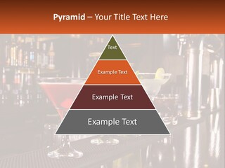 A Row Of Cocktail Glasses Sitting On Top Of A Bar PowerPoint Template