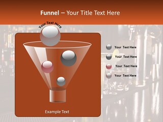 A Row Of Cocktail Glasses Sitting On Top Of A Bar PowerPoint Template