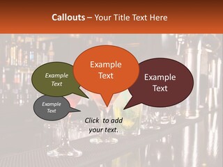 A Row Of Cocktail Glasses Sitting On Top Of A Bar PowerPoint Template