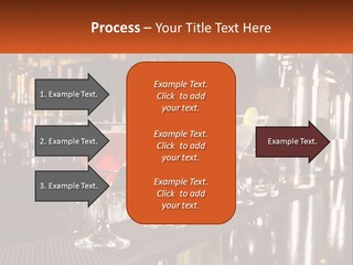 A Row Of Cocktail Glasses Sitting On Top Of A Bar PowerPoint Template