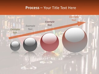 A Row Of Cocktail Glasses Sitting On Top Of A Bar PowerPoint Template
