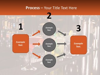 A Row Of Cocktail Glasses Sitting On Top Of A Bar PowerPoint Template