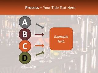 A Row Of Cocktail Glasses Sitting On Top Of A Bar PowerPoint Template