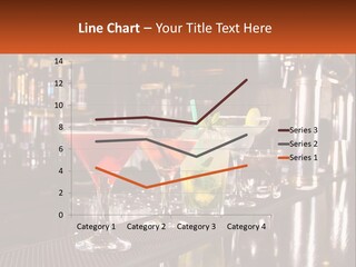 A Row Of Cocktail Glasses Sitting On Top Of A Bar PowerPoint Template