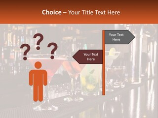 A Row Of Cocktail Glasses Sitting On Top Of A Bar PowerPoint Template