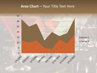 A Row Of Different Colored Drinks On A Bar PowerPoint Template