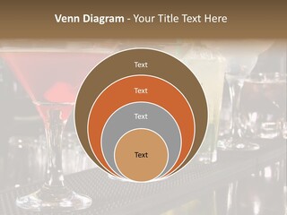 A Row Of Different Colored Drinks On A Bar PowerPoint Template