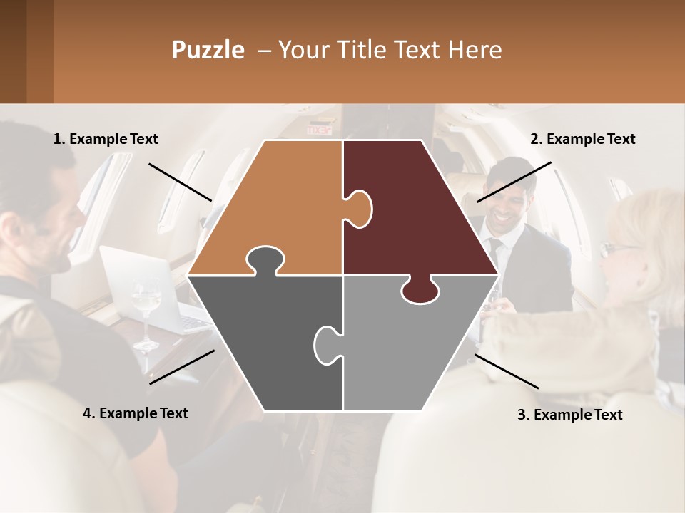 A Group Of People Sitting In An Airplane PowerPoint Template