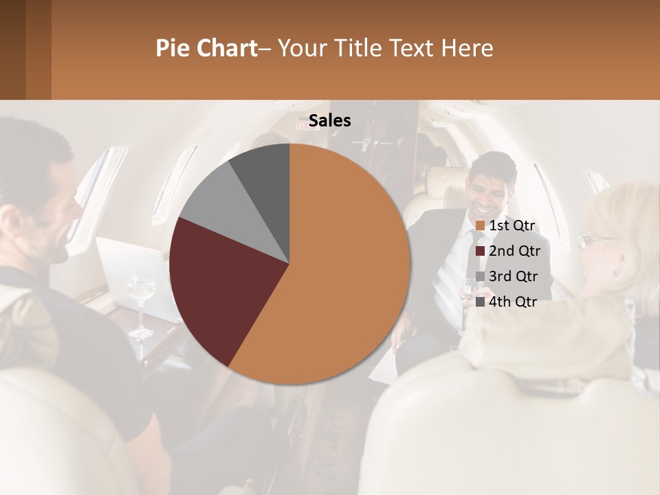 A Group Of People Sitting In An Airplane PowerPoint Template