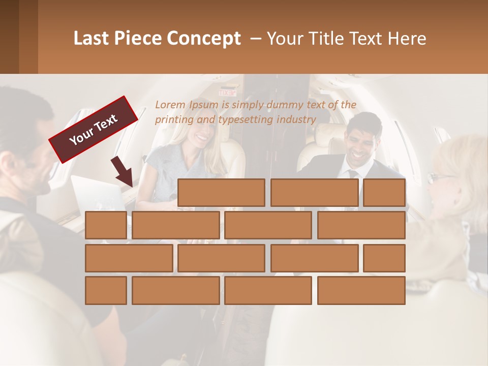 A Group Of People Sitting In An Airplane PowerPoint Template