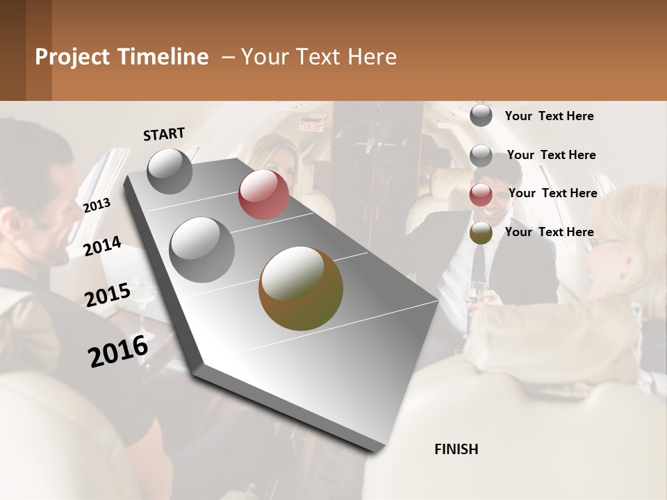 A Group Of People Sitting In An Airplane PowerPoint Template