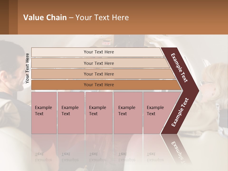 A Group Of People Sitting In An Airplane PowerPoint Template