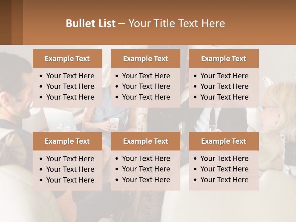 A Group Of People Sitting In An Airplane PowerPoint Template