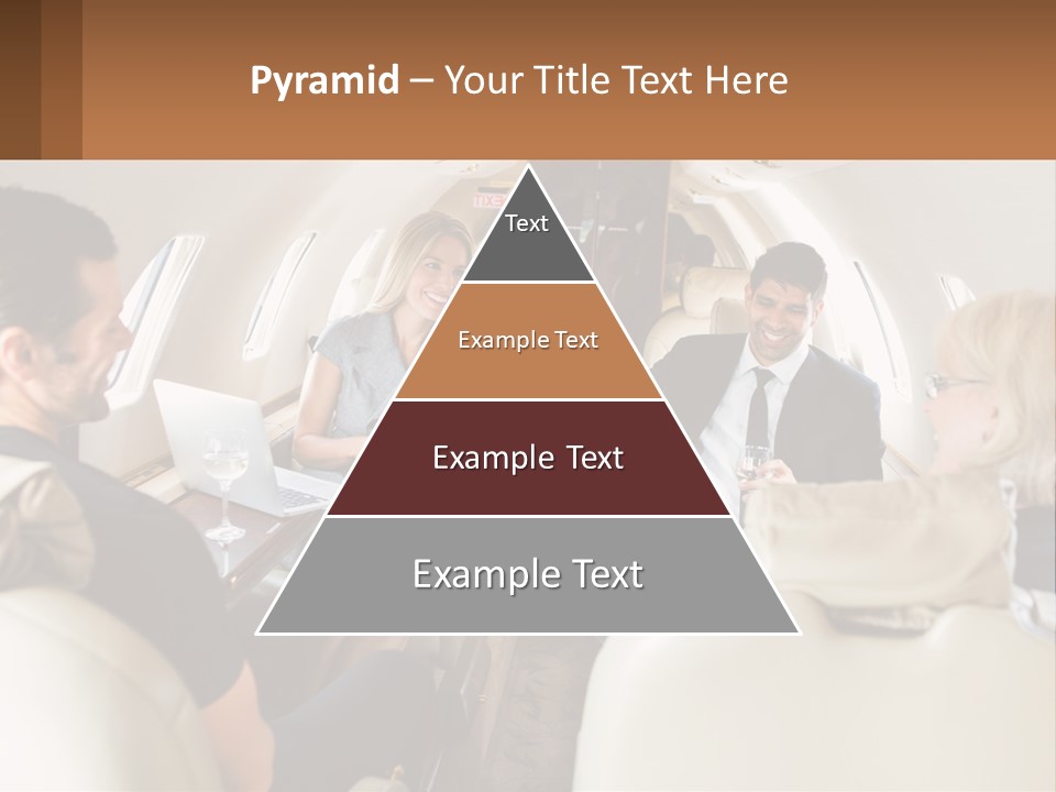 A Group Of People Sitting In An Airplane PowerPoint Template