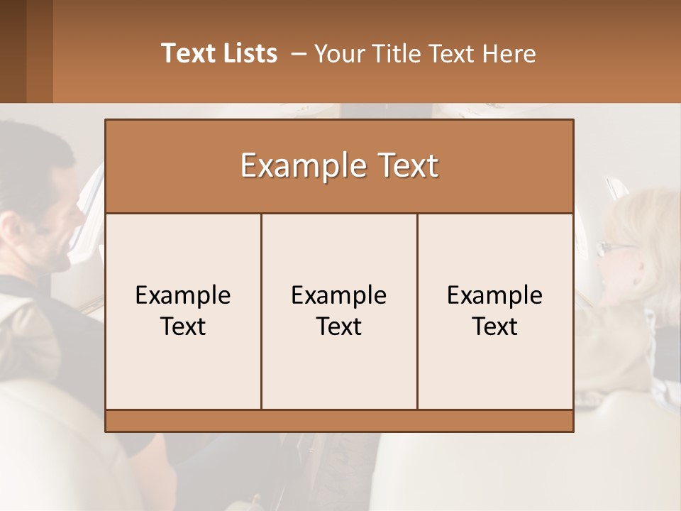 A Group Of People Sitting In An Airplane PowerPoint Template