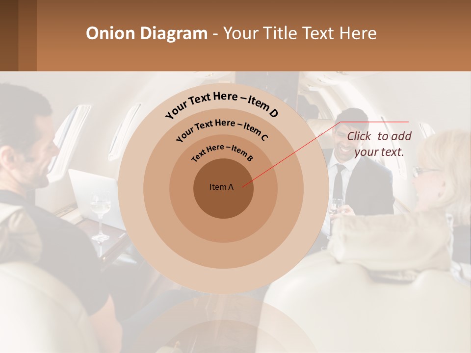 A Group Of People Sitting In An Airplane PowerPoint Template