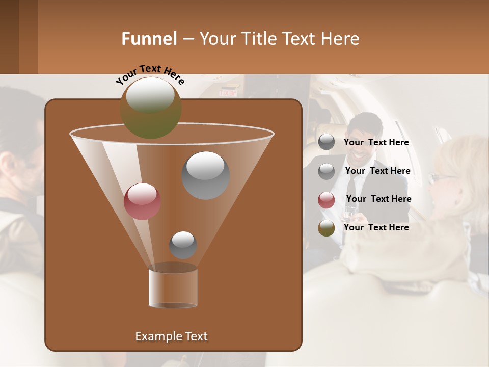 A Group Of People Sitting In An Airplane PowerPoint Template