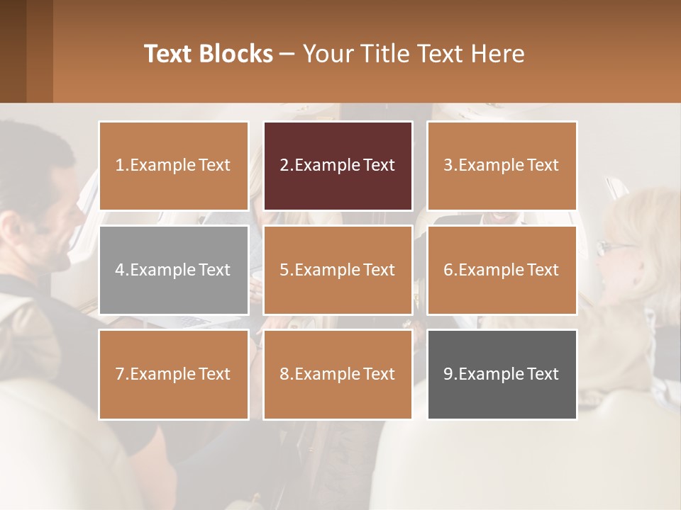A Group Of People Sitting In An Airplane PowerPoint Template