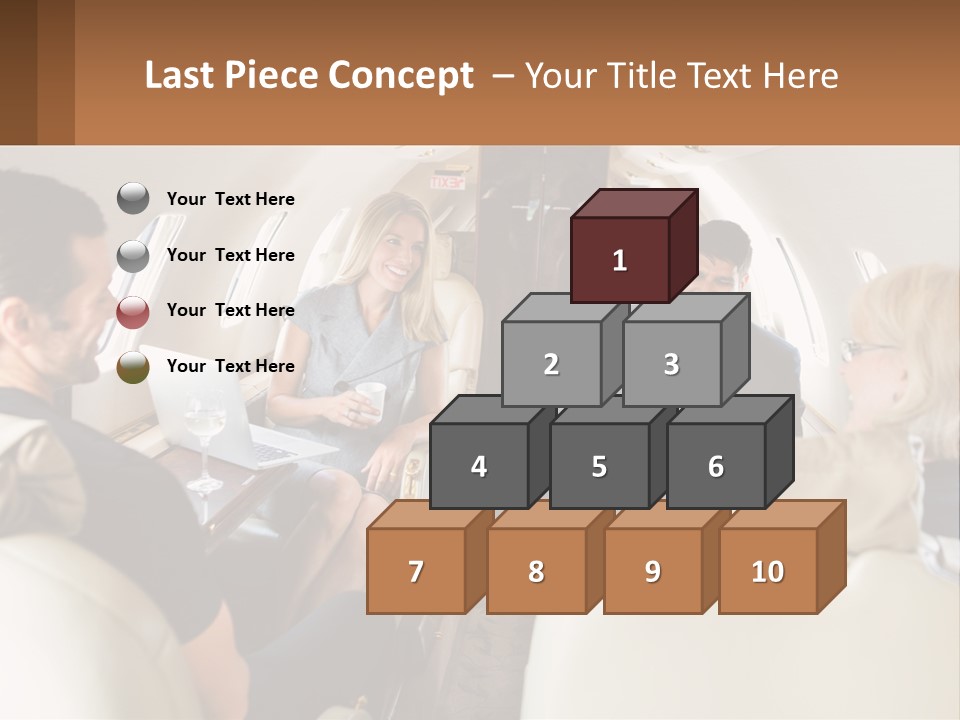 A Group Of People Sitting In An Airplane PowerPoint Template
