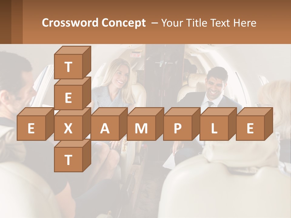 A Group Of People Sitting In An Airplane PowerPoint Template