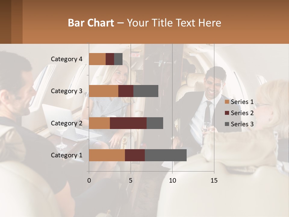 A Group Of People Sitting In An Airplane PowerPoint Template