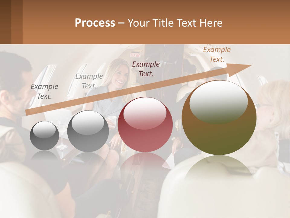 A Group Of People Sitting In An Airplane PowerPoint Template