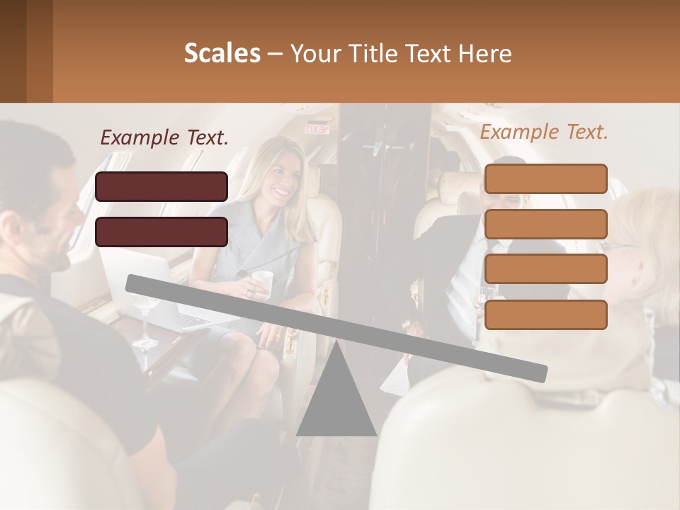 A Group Of People Sitting In An Airplane PowerPoint Template