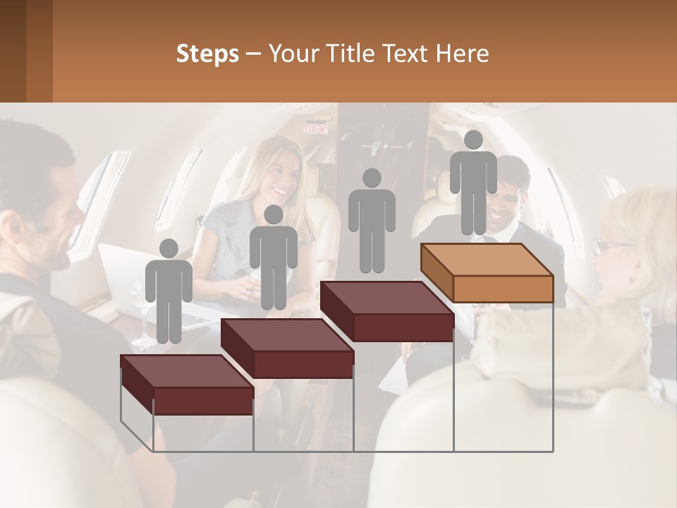 A Group Of People Sitting In An Airplane PowerPoint Template