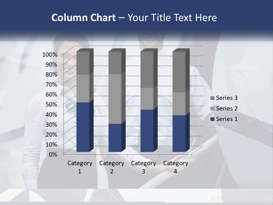 A Man And A Woman Standing In Front Of A Plane PowerPoint Template