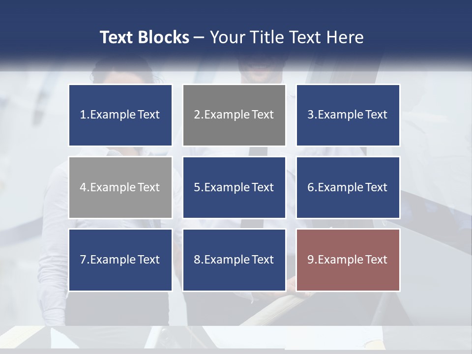 A Man And A Woman Standing In Front Of A Plane PowerPoint Template