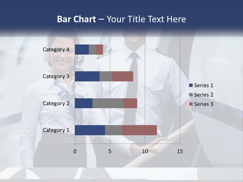 A Man And A Woman Standing In Front Of A Plane PowerPoint Template