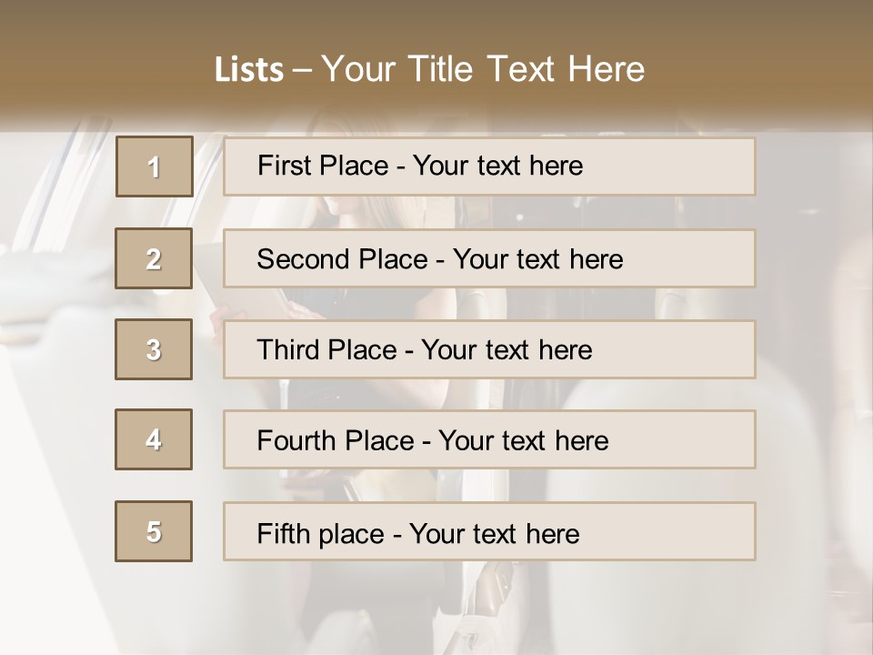A Woman Sitting In An Airplane Holding A Tablet PowerPoint Template