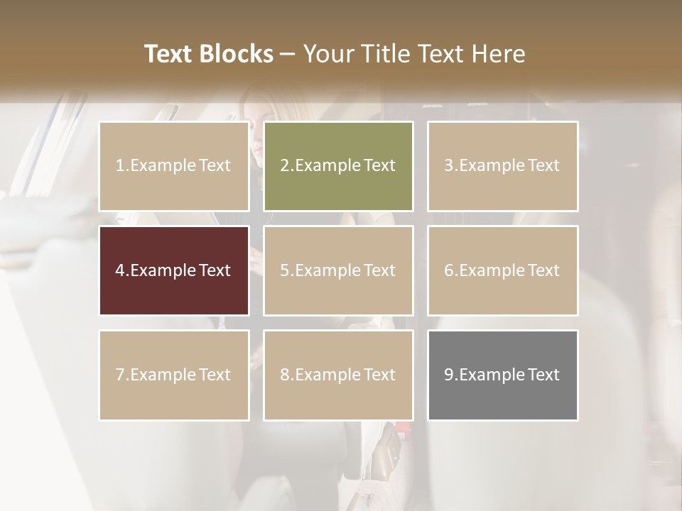 A Woman Sitting In An Airplane Holding A Tablet PowerPoint Template