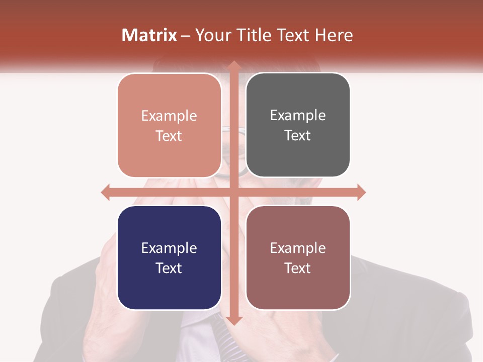 A Man Wearing Glasses Covering His Eyes With His Hands PowerPoint Template