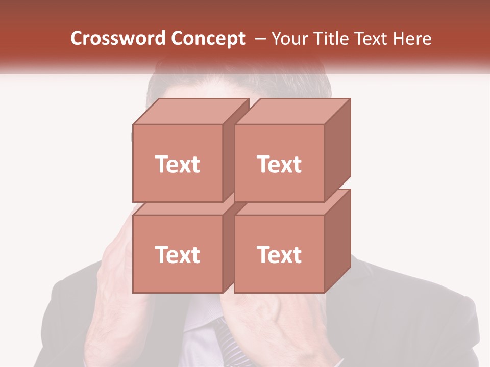 A Man Wearing Glasses Covering His Eyes With His Hands PowerPoint Template
