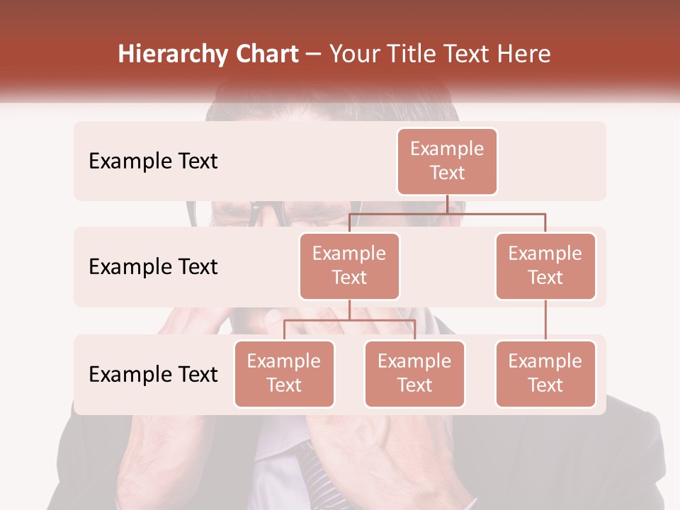 A Man Wearing Glasses Covering His Eyes With His Hands PowerPoint Template