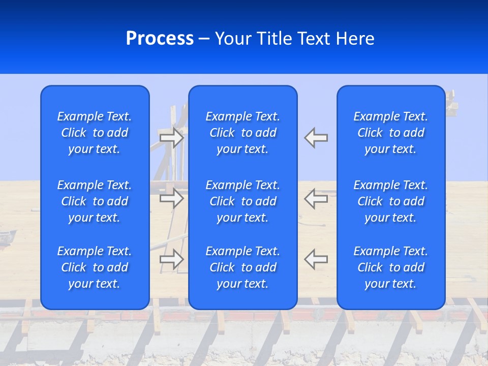 A Wooden Roof With A Brick Chimney And A Blue Sky In The Background PowerPoint Template