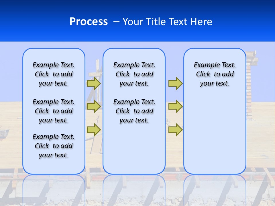 A Wooden Roof With A Brick Chimney And A Blue Sky In The Background PowerPoint Template